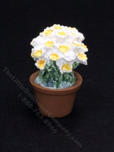 (image for) Miniature Resin Daisy Plant for Dollhouses