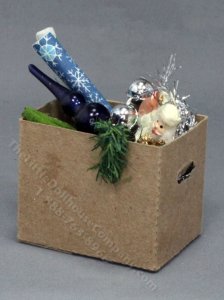 (image for) Miniature Box of Christmas Decorations