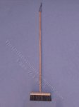 (image for) Miniature Broom with Black Bristles for Dollhouses