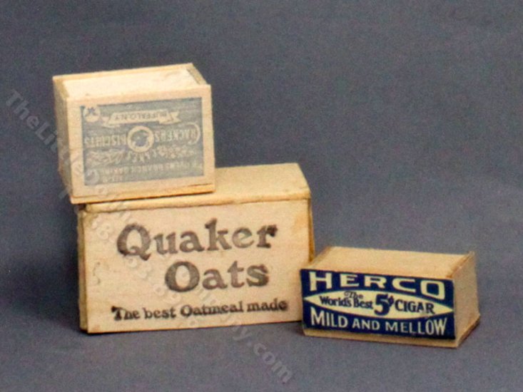 (image for) Miniature Printed Wooden Crates for Dollhouses