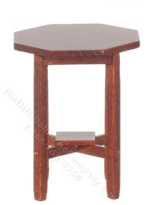 (image for) Miniature Octagonal Top Tabouret Table for Dollhouses