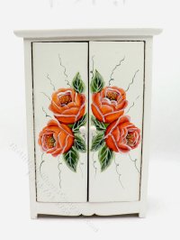 (image for) Miniature As-Is Rose Wardrobe for Dollhouses