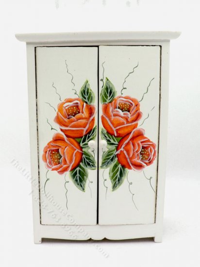 (image for) Miniature As-Is Rose Wardrobe for Dollhouses