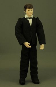 (image for) Bow Tie Man Porcelain Doll by Patsy Thomas