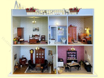 (image for) Mini Mundus Villa Blanca House with Roof Top Terrace Kit