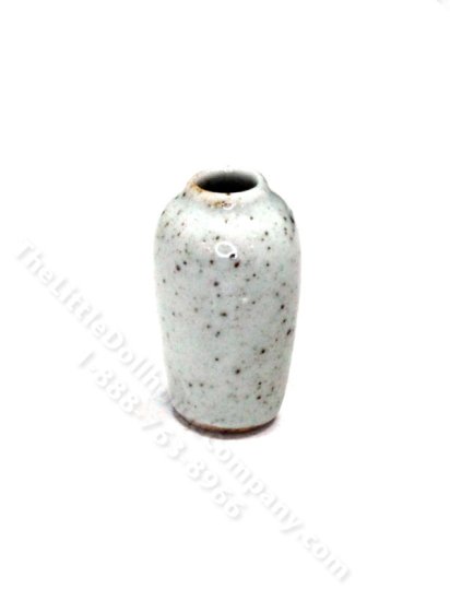(image for) Miniature Round Stoneware Vase for Dollhouses
