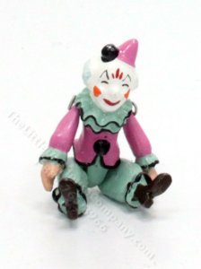 (image for) Miniature Hantel Pewter Toy Clown for Dollhouses