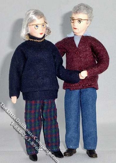 (image for) Inge & Klaus Flexible Grandparent Dolls by Erna Meyer
