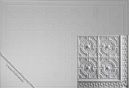 (image for) Miniature Embossed Ceiling Panel for Dollhouses