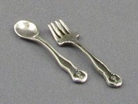 (image for) Salad Fork & Spoon (Sterling Silver) by Don Henry