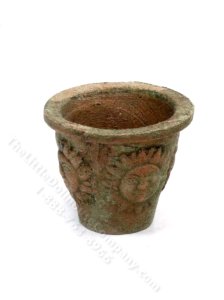 (image for) Miniature Sun Print Clay Pot for Dollhouses