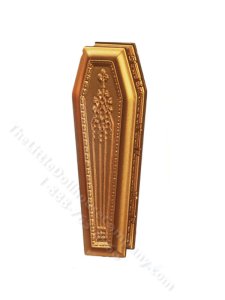 (image for) Miniature Solid Top Coffin - Gold