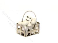 (image for) Dollhouse Scale Model Egg Basket with White Eggs