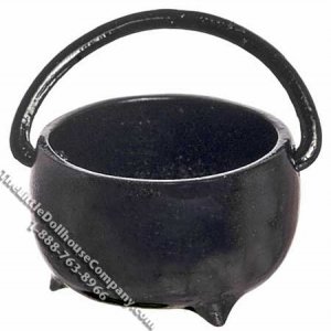 (image for) Miniature Cauldron with Handle for Dollhouses