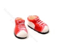 (image for) Miniature Red Sneaker Shoes for Dollhouses