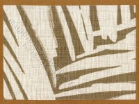 (image for) Miniature Light Brown and White Modern Abstract Rug for Dollhouses - 5" x 7"