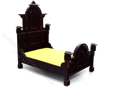 (image for) Vintage Miniature Victorian Farmhouse Mahogany Bed