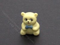(image for) Miniature Yellow Bear Figurine for Dollhouses