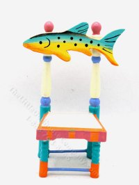 (image for) Miniature Fish Kitchen Chair, Tropical Colours, Eye Candy