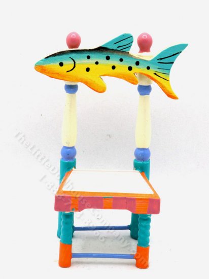 (image for) Miniature Fish Kitchen Chair, Tropical Colours, Eye Candy