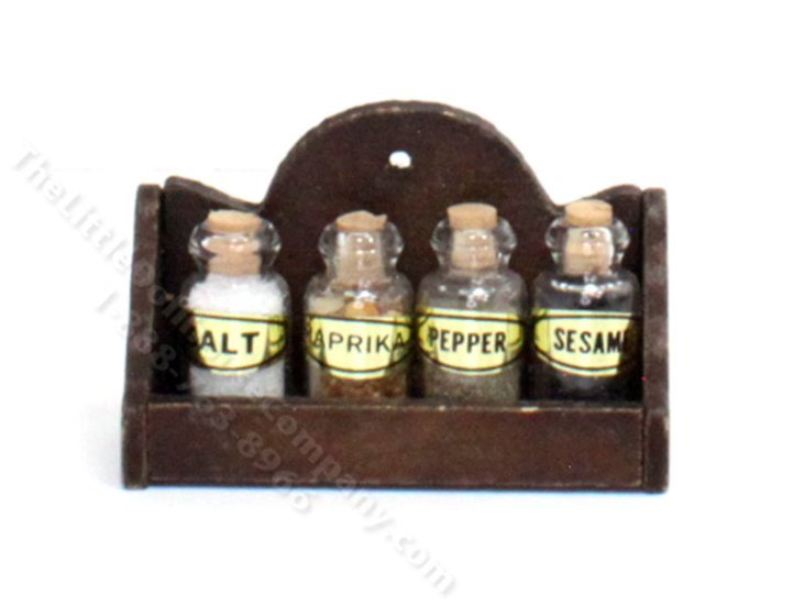 (image for) Miniature Spice Rack for Dollhouses