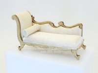 (image for) Miniature Unfinished Chaise Lounge (1/2" Scale)