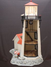 (image for) Half-Scale Lighthouse and Keeper's Cottage on Rocky Shore