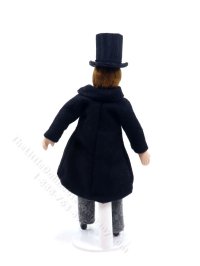 (image for) Miniature Vintage Porcelain Victorian Man in Top Hat
