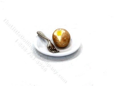 (image for) Miniature Baked Potatoe on a Plate by Charlotte Willmott