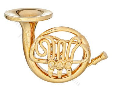 (image for) Miniature 1.2 Inch French Horn For Dollhouses