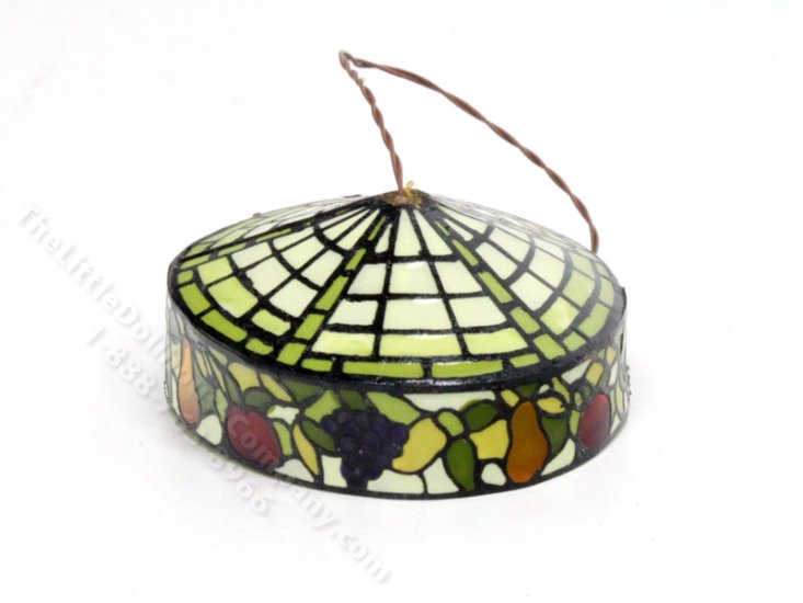 (image for) Dollhouse Scale Model Functional Tiffany Ceiling Lamp