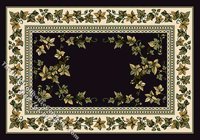 (image for) Dollhouse Scale Model Medium Sized "Country Ivy" Rug