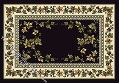 (image for) Dollhouse Scale Model Medium Sized "Country Ivy" Rug