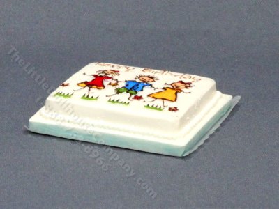 (image for) Miniature Birthday Sheet Cake for Dollhouses