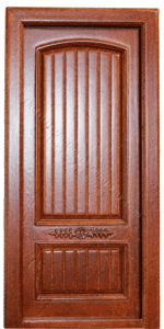 (image for) Miniature Walnut Provincial Two Panel Striped Door