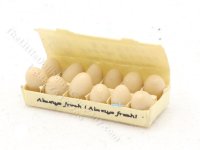 (image for) Miniature Handmade Carton of Eggs