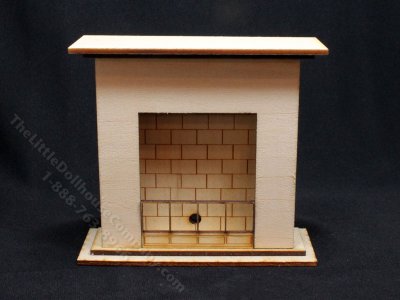 (image for) Miniature Unfinished Fireplace for Dollhouses