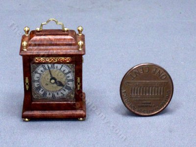(image for) Vintage Miniature Mantle Clock by Malcolm Hall