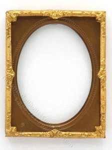 (image for) Miniature Brass Picture Frame with Copper Matting