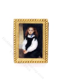 (image for) Miniature Framed Print of "Mademoise Legrand" for Dollhouses