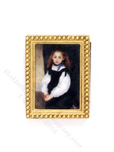 (image for) Miniature Framed Print of "Mademoise Legrand" for Dollhouses