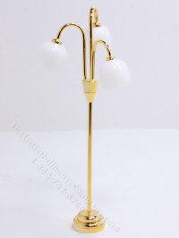 (image for) Miniature LED 3 Globe Floor Lamp with Wand for Dollhouse