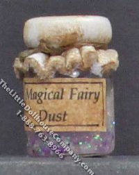 Miniature Homemade Fairy Dust in Wax Sealed Jar (image for) Miniature Homemade Fairy Dust in Wax Sealed Jar