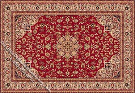 (image for) Dollhouse Scale Model 2X Small Sized Traditional Rug