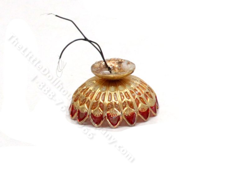 (image for) Miniature Brass Dome Light for Dollhouses