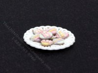(image for) Miniature Plate of Easter Cookies for Dollhouses