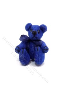 (image for) Miniature Navy Teddy Bear for Dollhouses