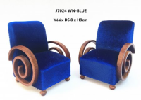 (image for) Art Deco Arm Chair Blue