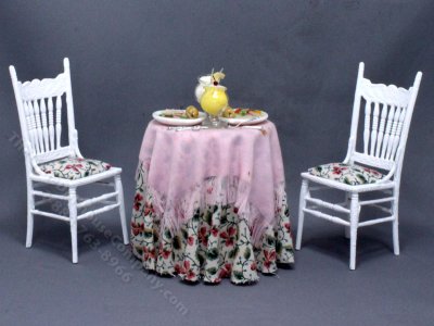 (image for) Miniature Date Night Dining Set for Dollhouses
