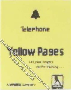 (image for) Miniature Replica Telephone Directory for Dollhouses